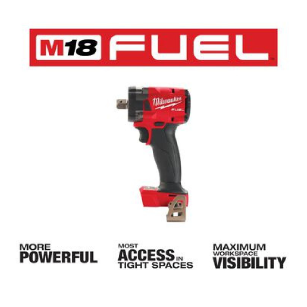 Milwaukee M18 FUEL 1/2 Compact Impact Wrench w/ Pin Detent