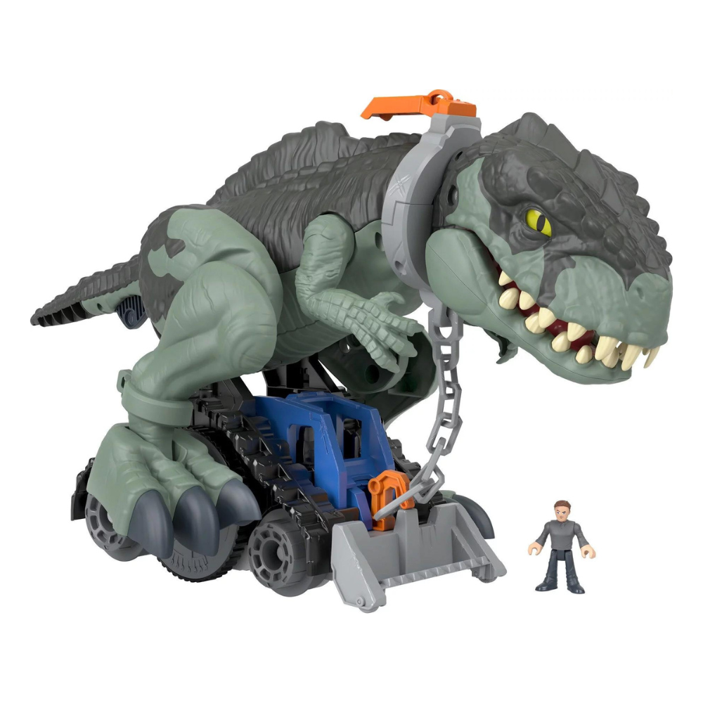 Imaginext Jurassic World Dominion Giga Dinosaur Toy with Lights & Sounds. Mega Stomp & Rumble