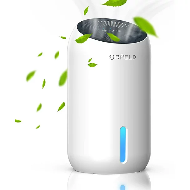 Orfeld Dehumidifier. 60oz 1560ml Dehumidifiers. 5500 Cubic Feet 550 Sq. Ft Dehumidifier