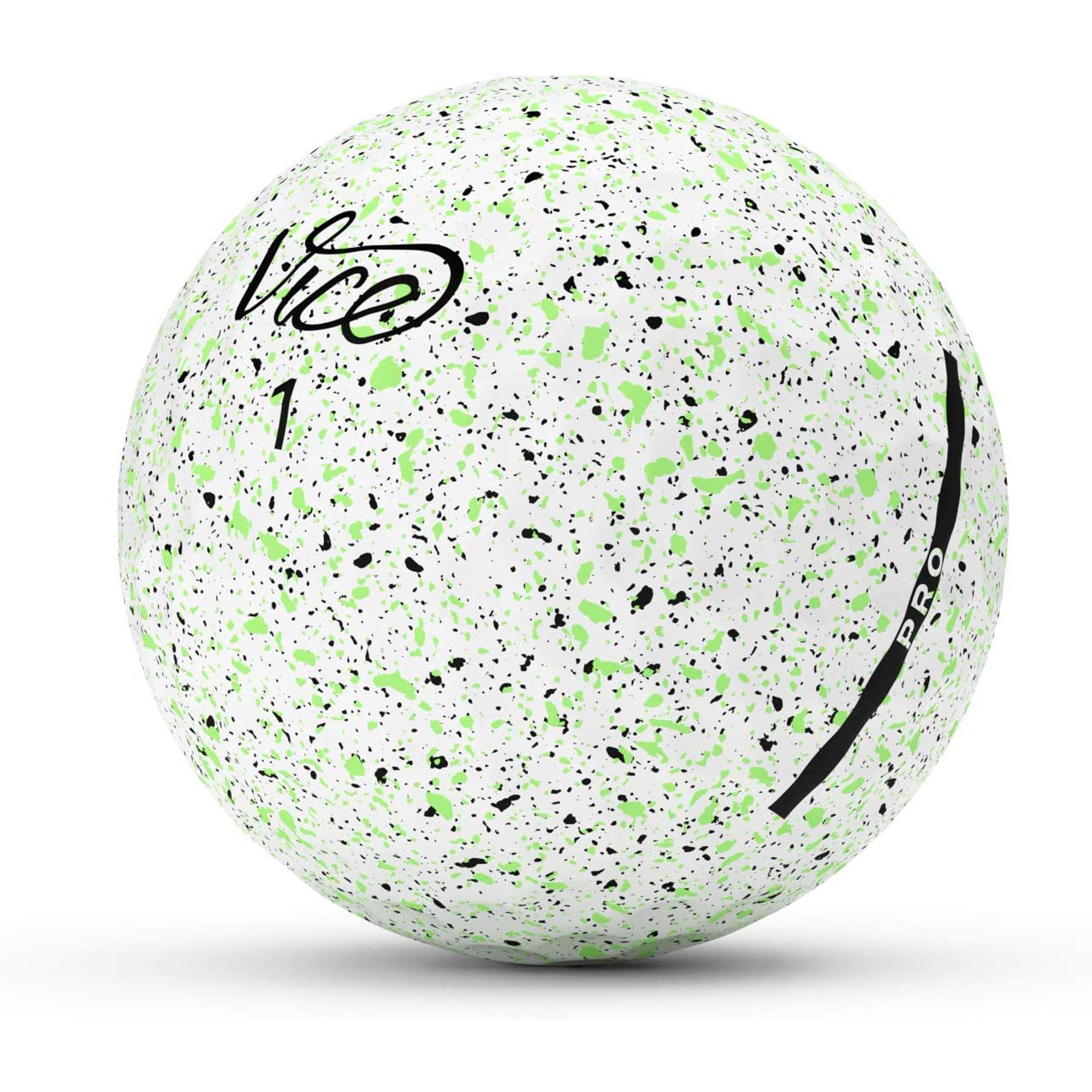 Vice Golf Pro Drip Golf Balls. Lime. 12-Pack