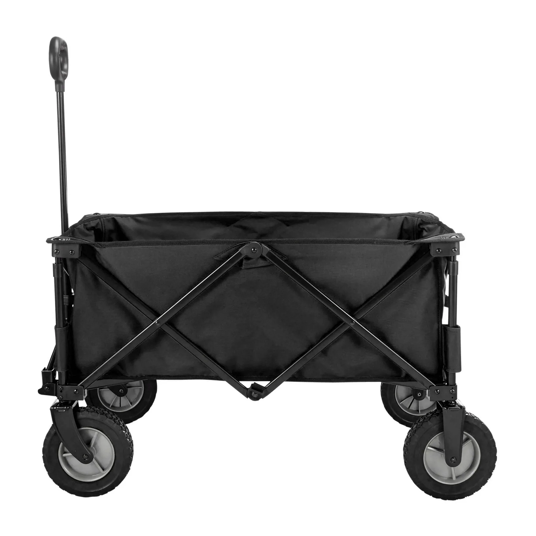 Woods Outdoor Collapsible Utility Standard Wagon with 150 Pound Capacity. Black
