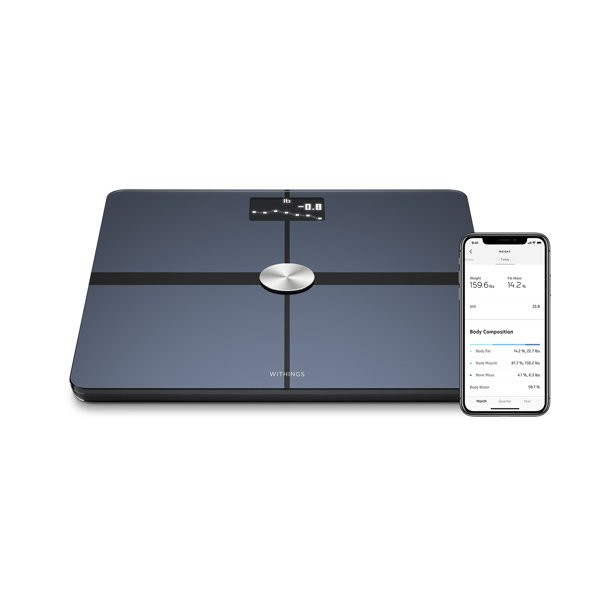 Withings Body+ Digital Wi-Fi Scale With Full Body Composition. Pregnancy Tracker & Baby Mode