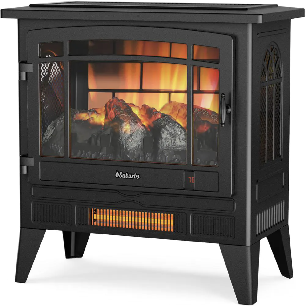 Turbro Suburbs TS25 Electric Fireplace Infrared Space Heater. 707-98-125A