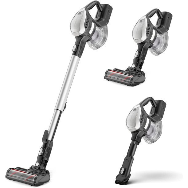 Moosoo Cordless Vacuum Cleaner. 4-In-1 Lightweight Stick Vacuum Cleaner