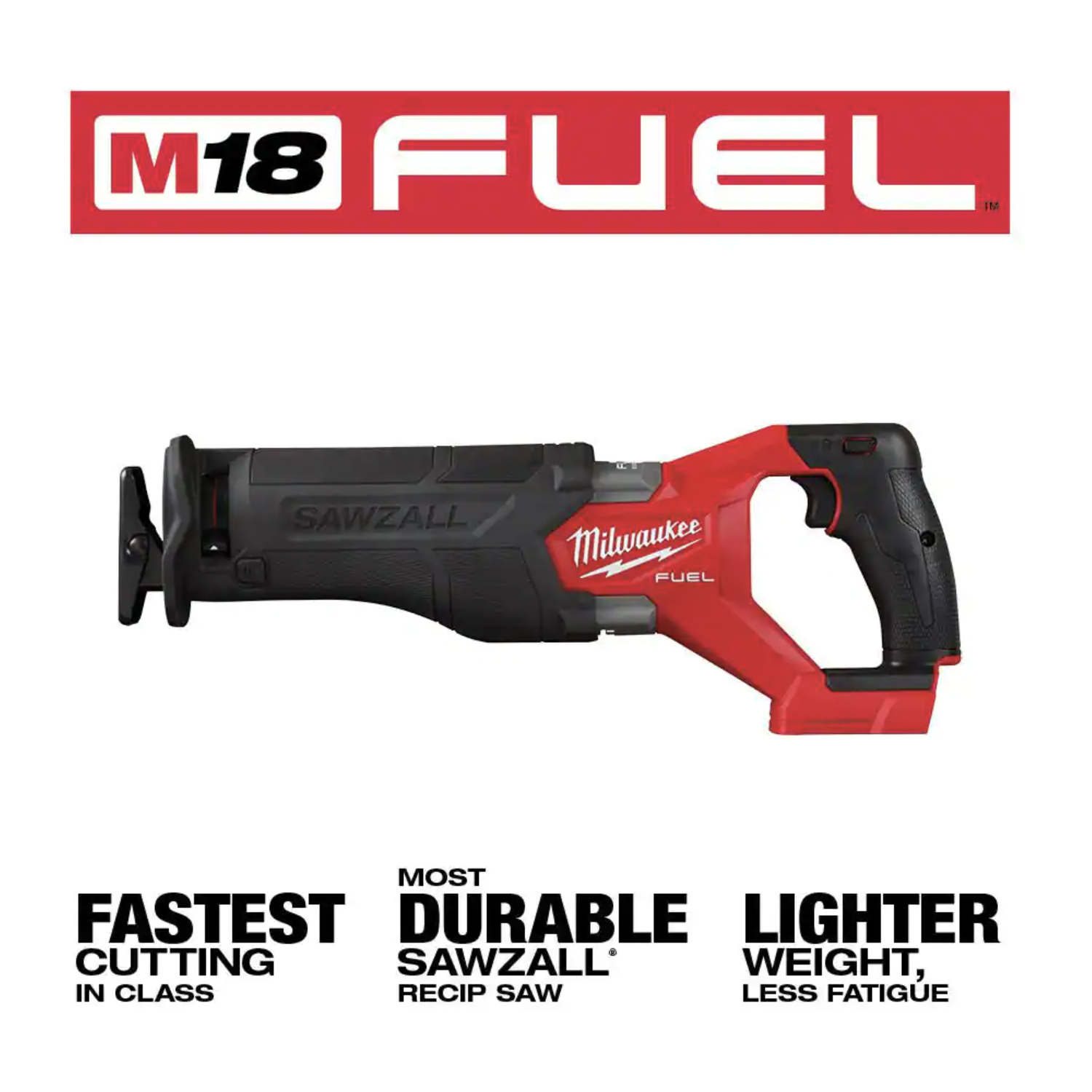 Milwaukee M18 FUEL Gen-2 18V Lithium-Ion Brushless Cordless SAWZALL Reciprocating Saw. Tool-Only (2821-20)