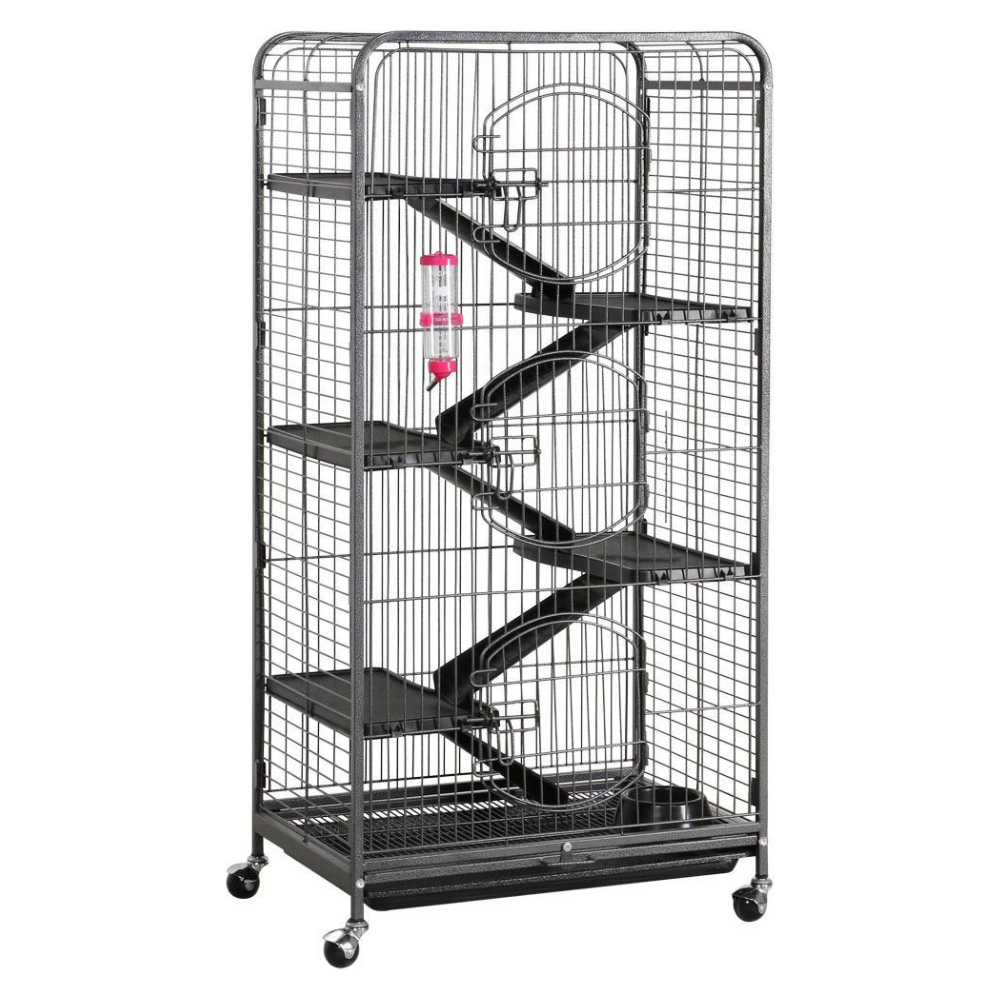 Yaheetech 52-in Small Animal Pet Cage. Black