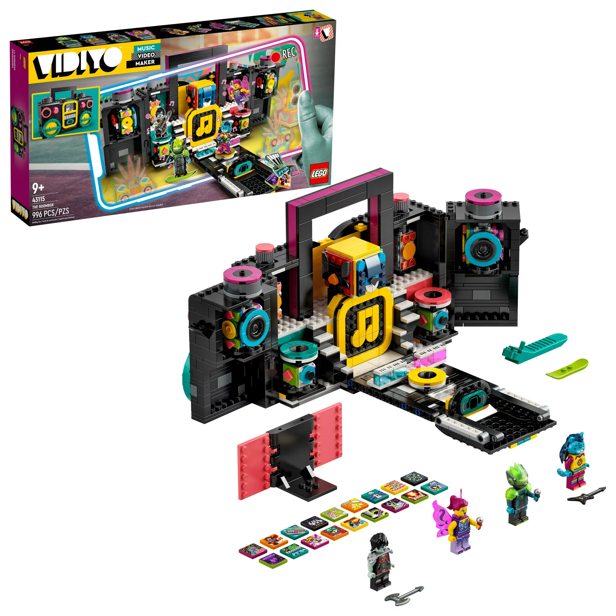 Lego VIDIYO The Boombox 43115 Inspire Kids to Direct and Star in Their Own Music Videos (996 Pieces)
