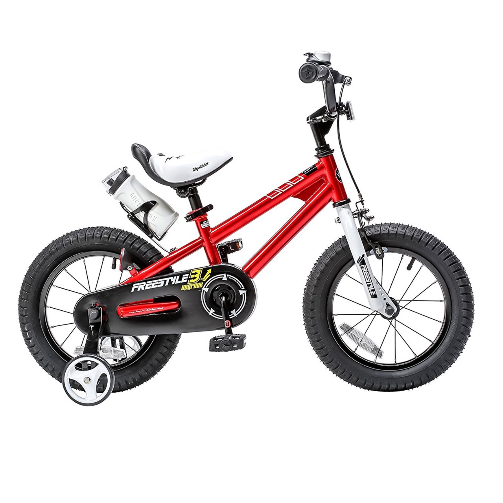 Royalbaby Freestyle 16 In. Red Kids Bike with Training Wheels and Kickstand