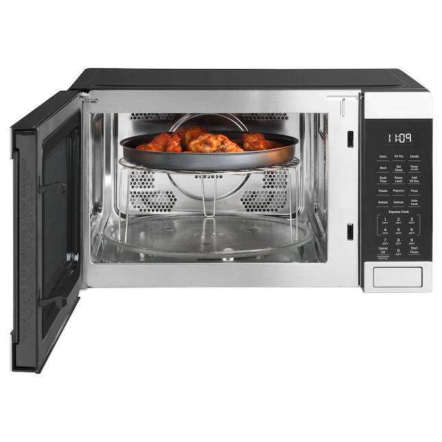 GE 1-cu ft 1050-Watt Countertop Convection Microwave (Stainless Steel)