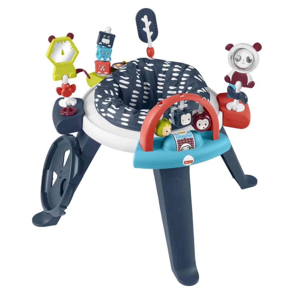 Fisher-Price 3-in-1 Baby Activity Center & Toddler Play Table. Spin & Sort. Navy Dashes