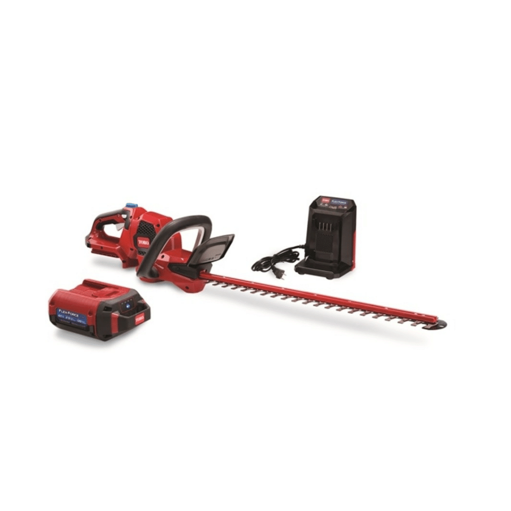 Toro Flex-Force 24 in. 60V Max Lithium-Ion Cordless Hedge Trimmer - 2.5 Ah Battery and Charger Included