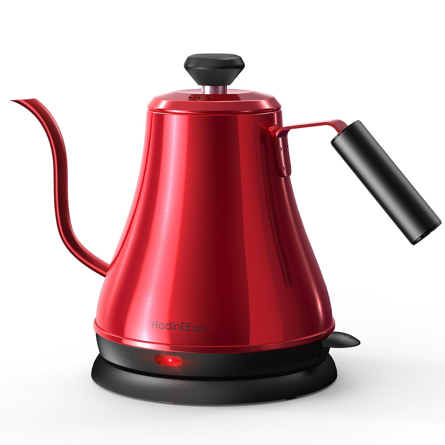 HadinEEon 0.8L BPA-Free Electric Gooseneck Kettle. Red