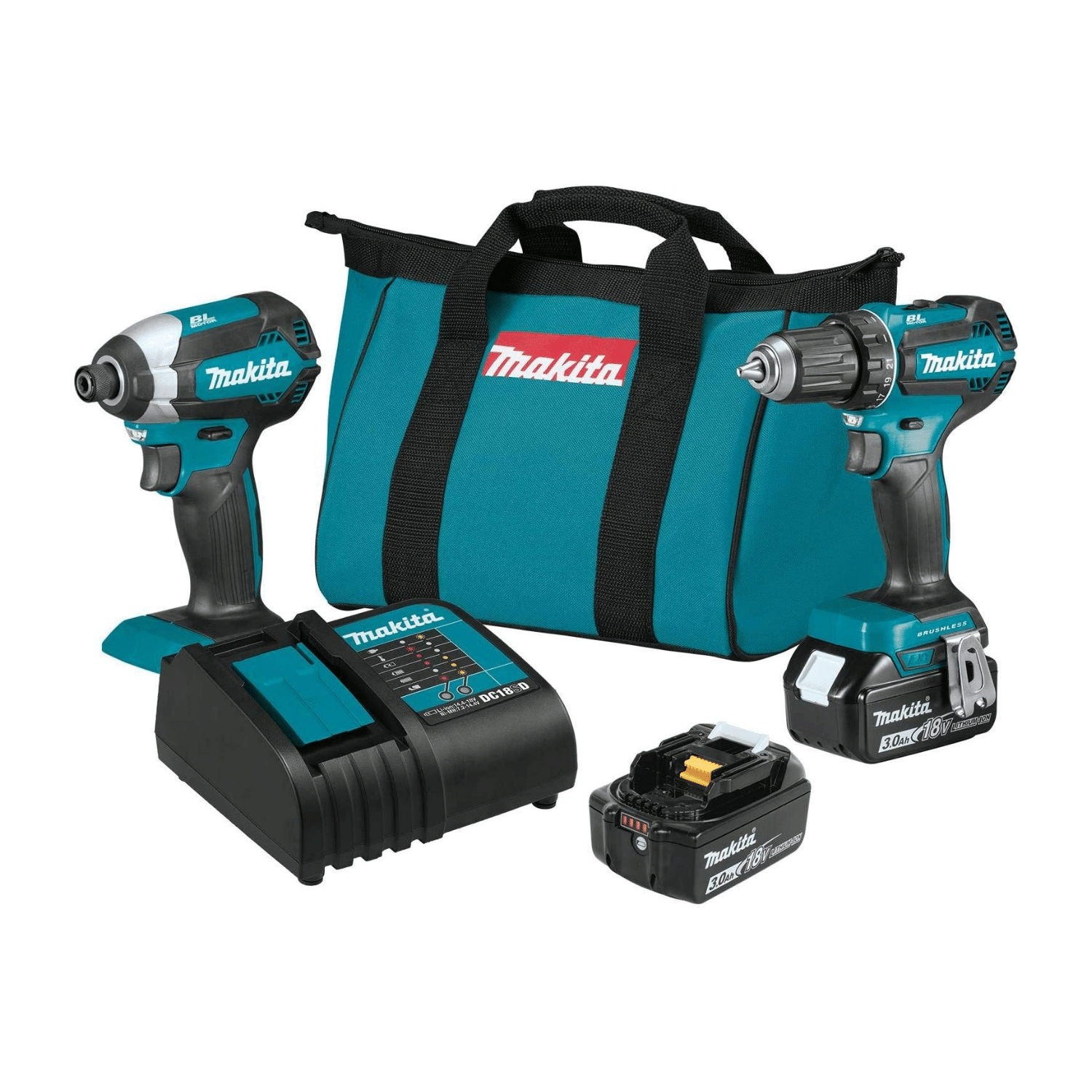 Makita XT281S 18V LXT 2-Pc. Combo Kit (3.0Ah)