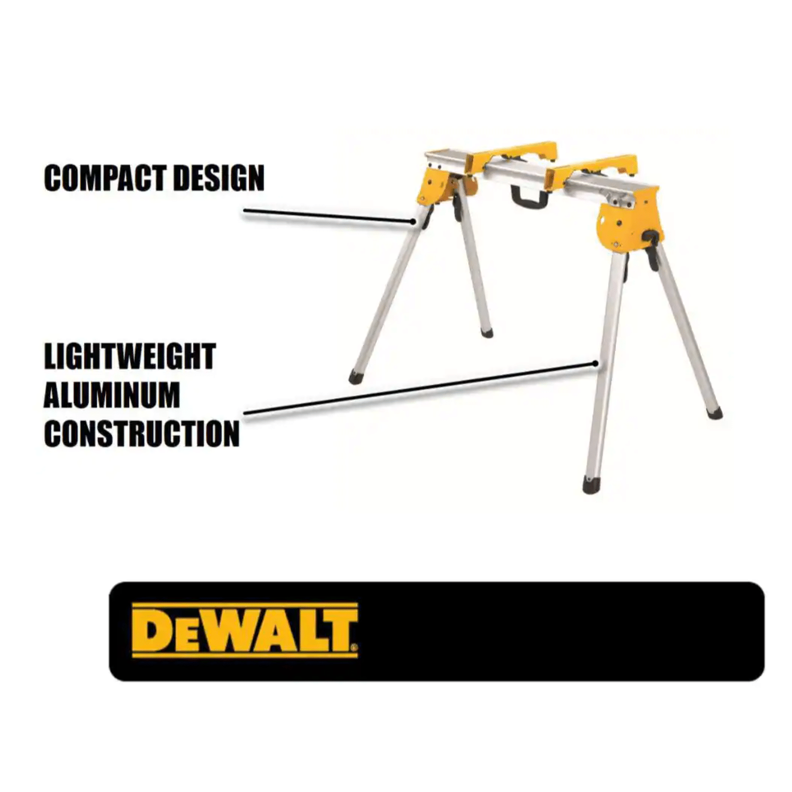Dewalt Miter Saw Stand. Heavy Duty with Miter Saw Mounting Brackets (DWX725B)
