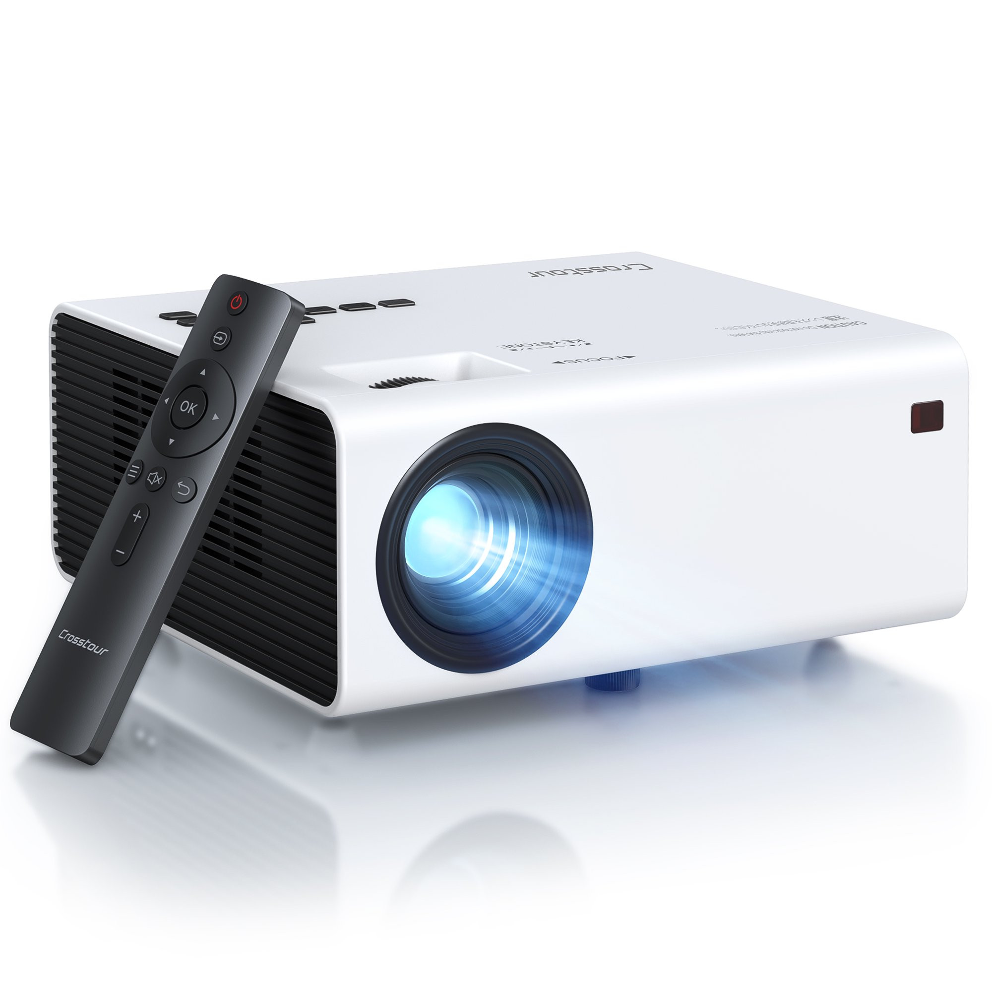 Crosstour P970 Native 1080P Mini Portable Projector Full HD Video Projector. 60000 Hrs LCD Lamp Life
