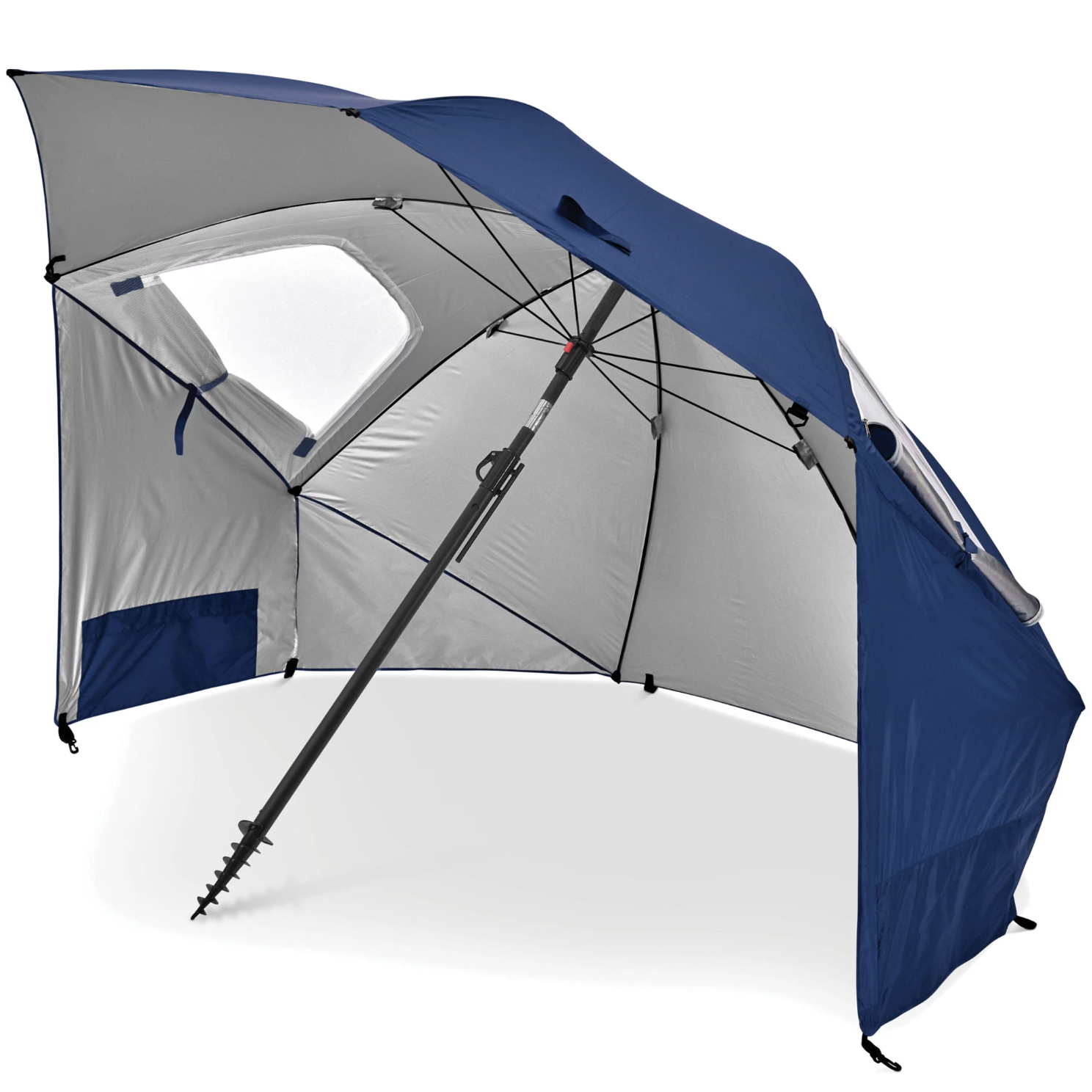 Implus Footcare Sport-Brella Premiere UPF 50+ Umbrella Shelter - 8 Ft.. Blue