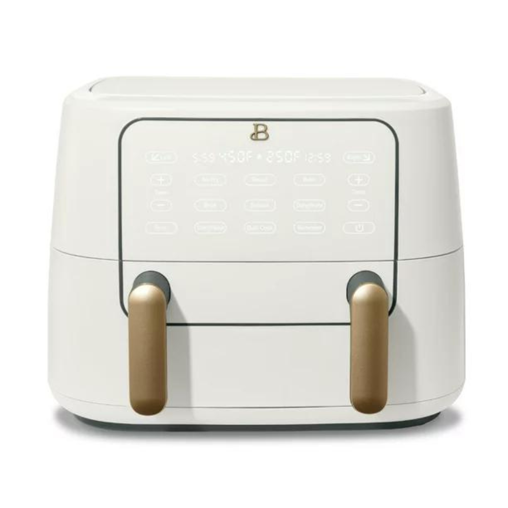 Beautiful 9QT TriZone Air Fryer. White Icing by Drew Barrymore