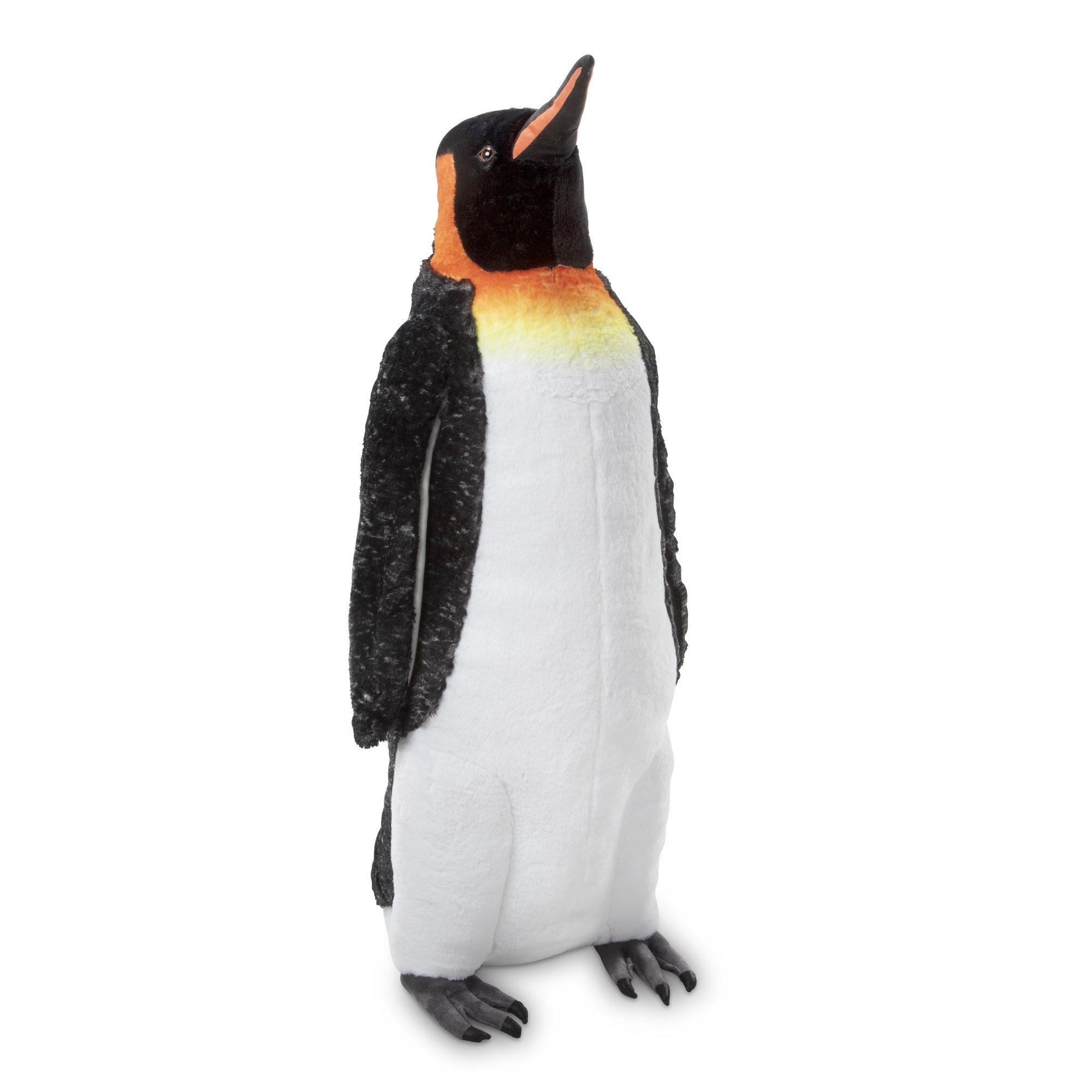 Melissa & Doug Giant Lifelike Plush Emperor Penguin Standing Stuffed Animal (3.4 Feet Tall)