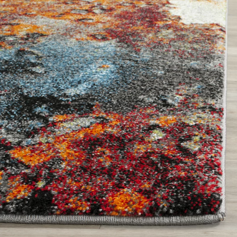 Wrought Studio Acord Performance Blue / Multi Rug