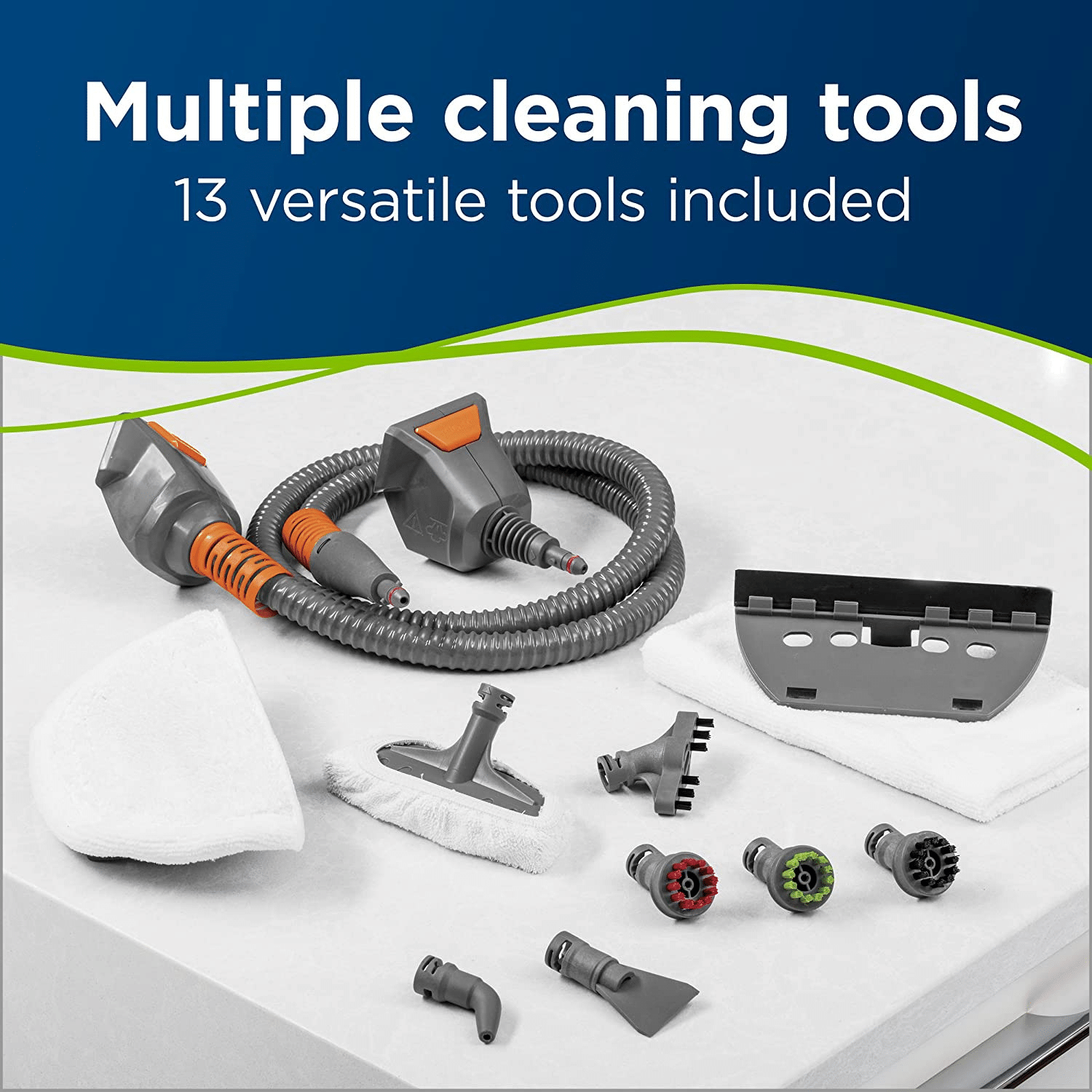 Bissell PowerFresh Lift-Off Pet Steam Mop. 1544A. Orange