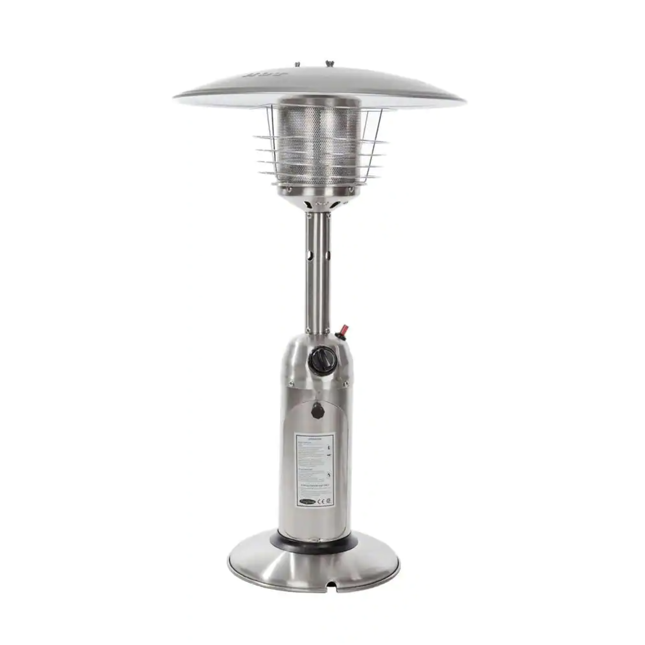 Fire Sense 10.000 BTU Stainless Steel Tabletop Propane Gas Patio Heater