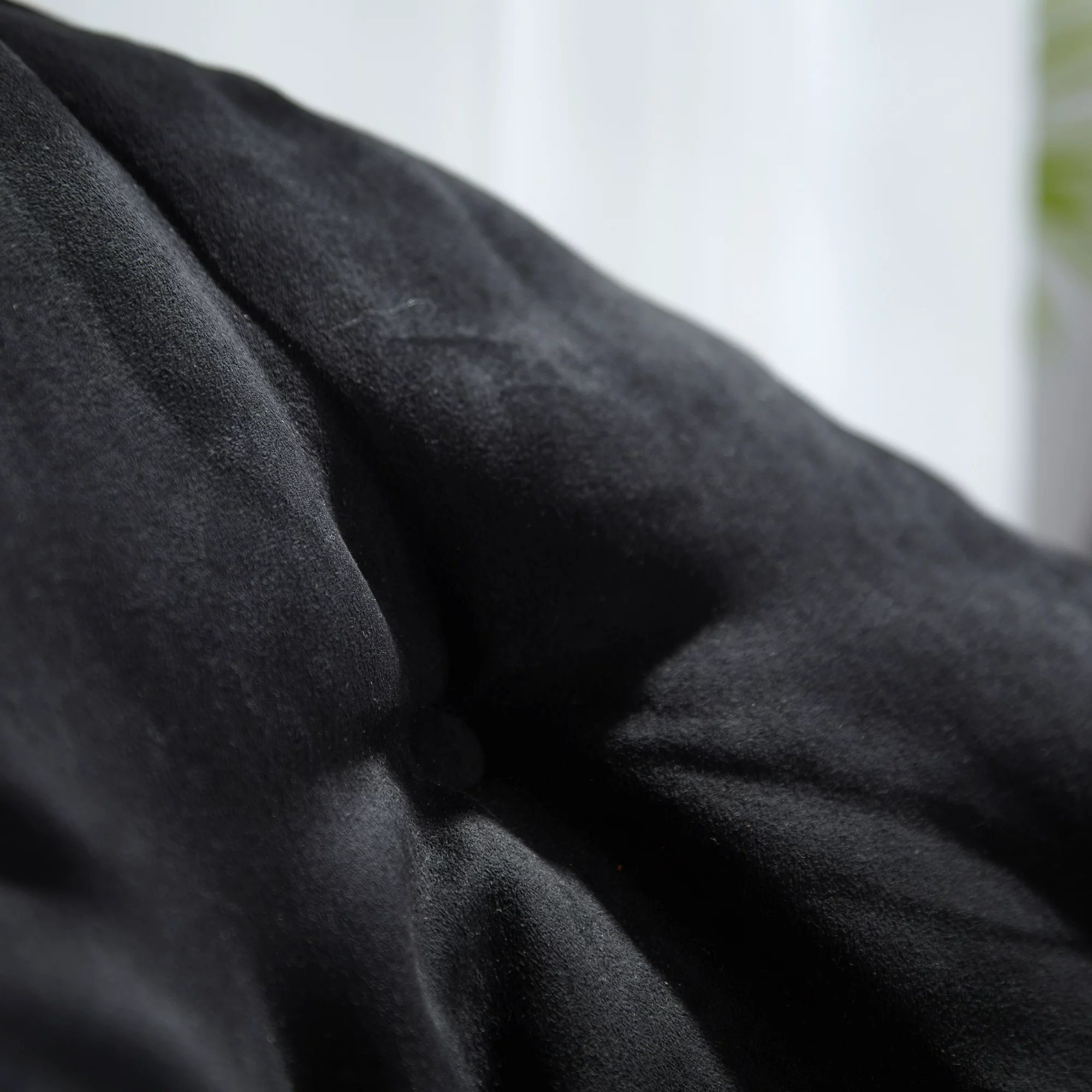 Mainstays Faux Fur Saucer Chair. Black