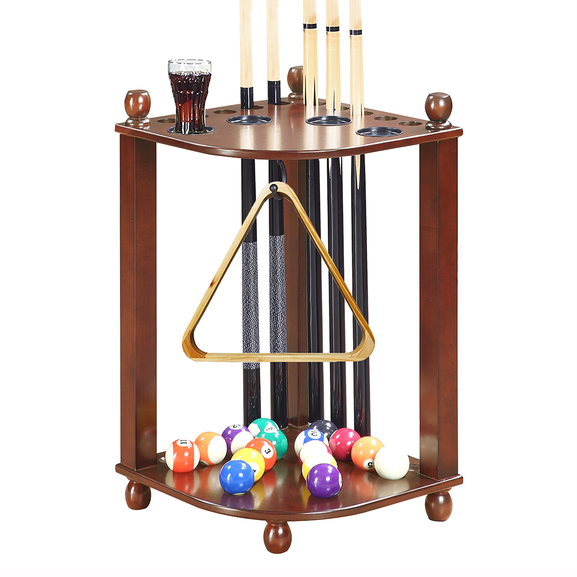 Hathaway Regent Corner Floor Cue Rack For Billiard Accessories