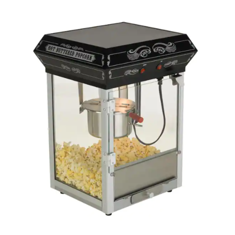 Funtime Carnival Style 4 oz. Red Countertop Popcorn Machine