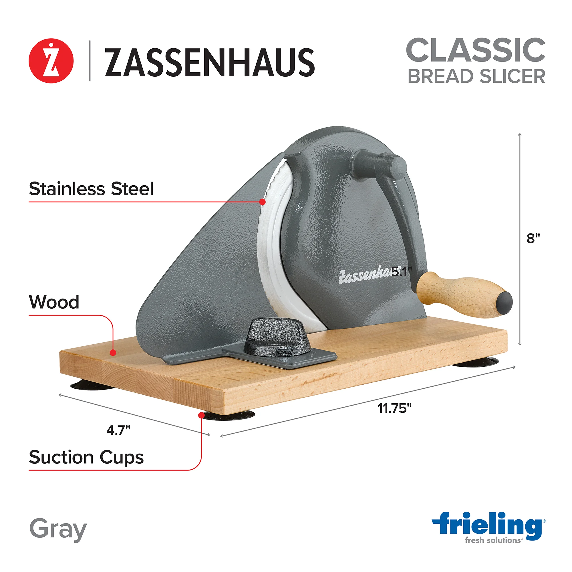 Frieling Gray Classic Bread Slicer (M072099)