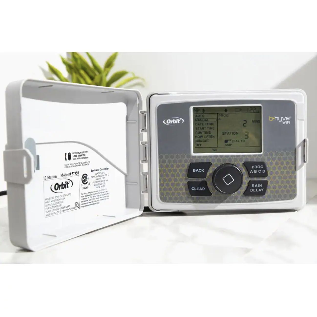 Orbit B-hyve 12-Zone Indoor/Outdoor Smart Sprinkler Controller. Works with Amazon Alexa