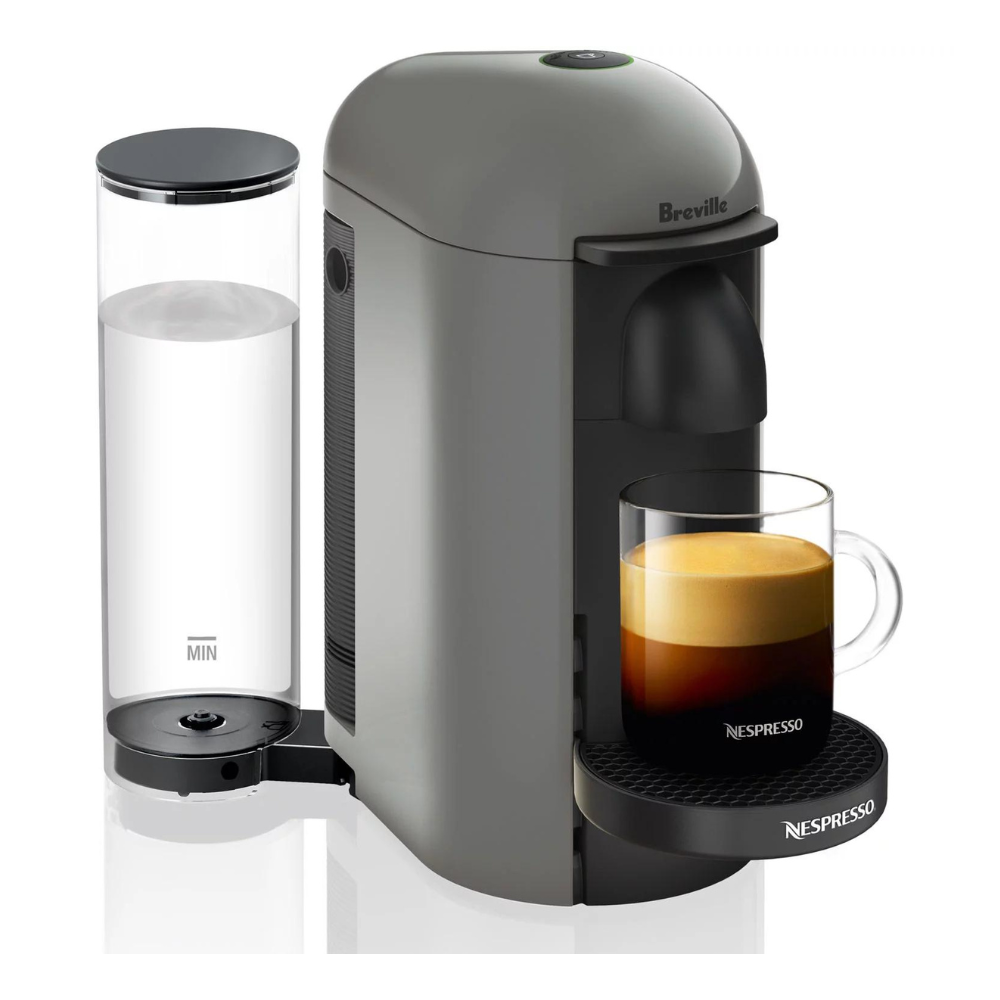 Nespresso VertuoPlus Coffee and Espresso Maker by Breville. Gray