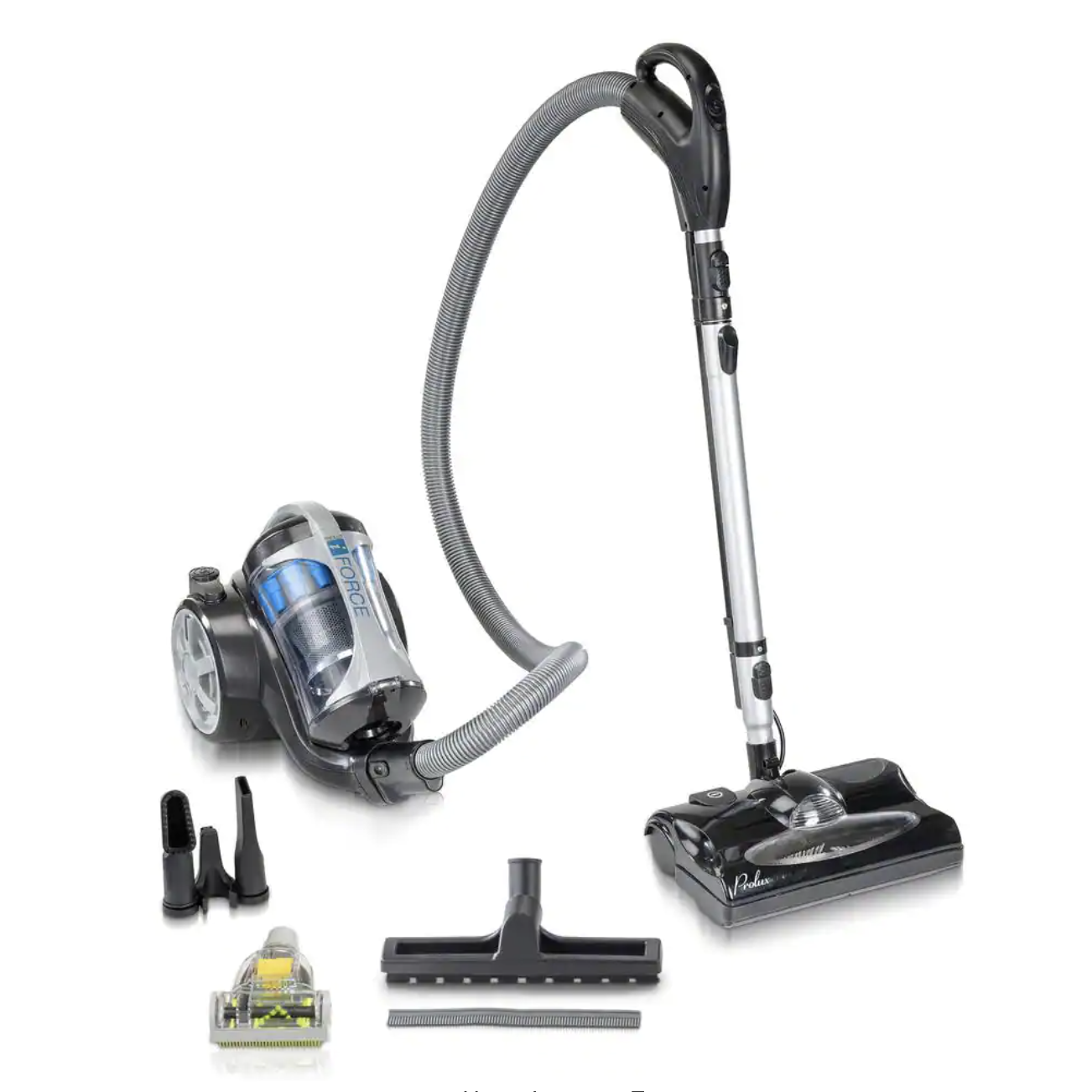 Prolux iFORCE Bagless Canister Vacuum Cleaner With 2-Stage HEPA Filtration and Power Nozzle