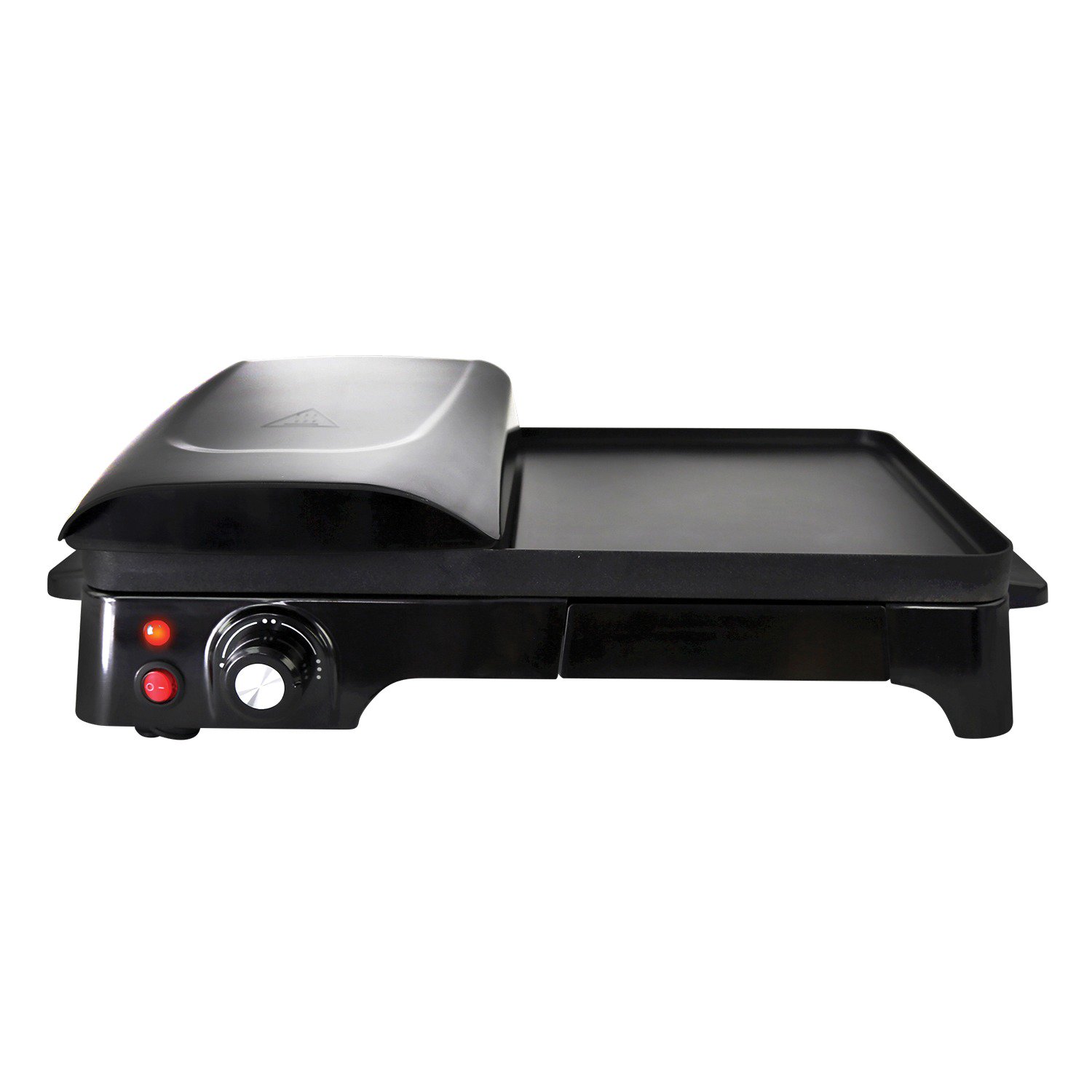 NutriChef PKGRIL43 Electric Griddle Crepe Maker with Press Grill