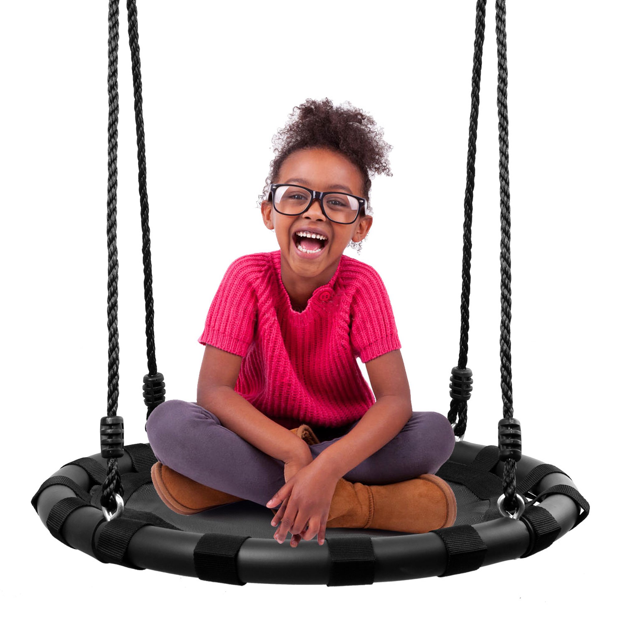 Image 24 Tree Swing For Kids Round Swing Set With Adjustable Hanging Ropes