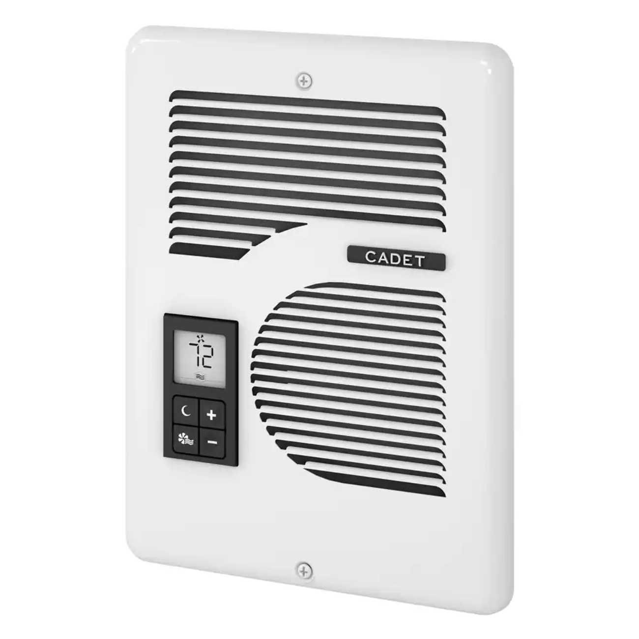Cadet 240/208/120-volt 1.600/1.500/1.000-watt Energy Plus In-wall Fan-forced Electric Heater. White