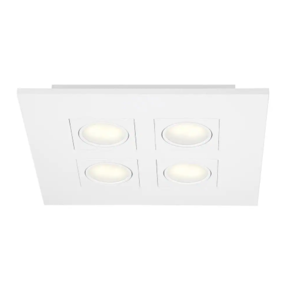 Hampton Bay Galway 9.2-Watt White Integrated LED Flush Mount