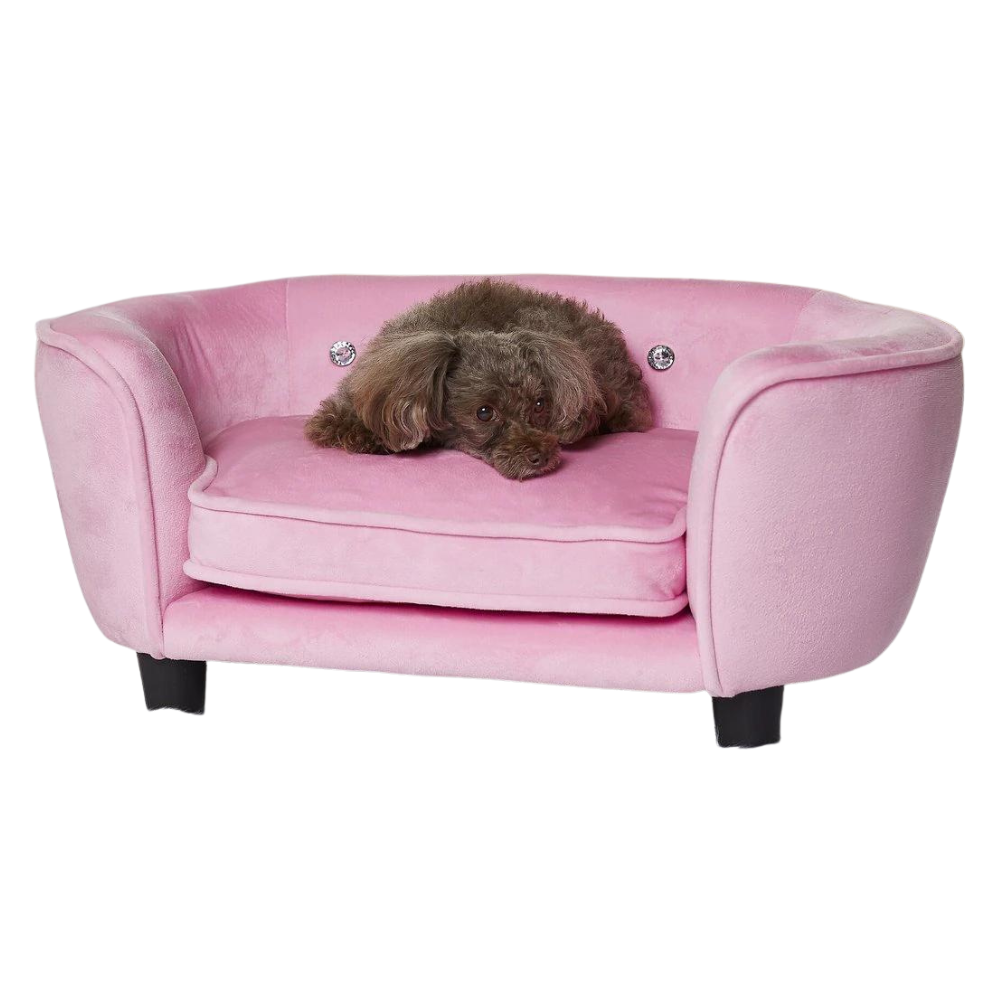 Enchanted Home Pet Serena Sofa Cat & Dog Bed w/ Removable Cover