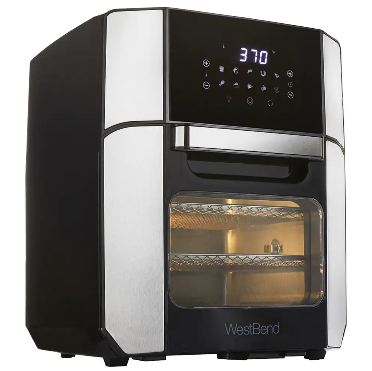 West Bend 12.6 Qt XL Air Fryer Oven - Bake. Roast. Rotisserie. Dehydrate. Re-Heat 10 Quick Menu Presets