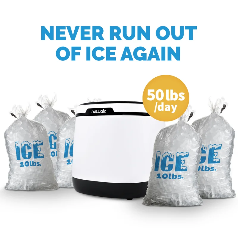 NewAir Countertop Ice Maker. 50 lbs of Ice a Day (AI-250W)