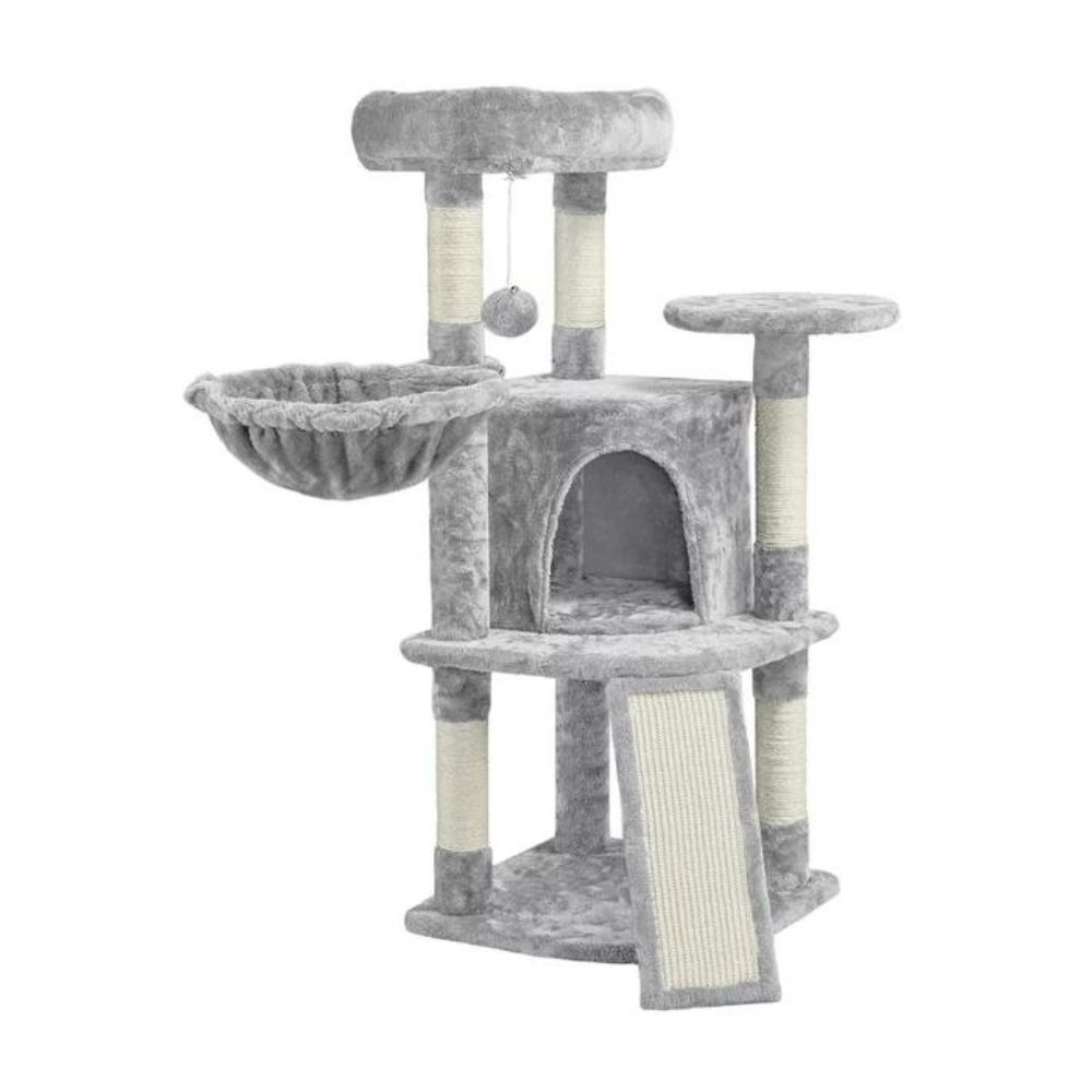 Yaheetech Professional 42-in Cat Tree. Light Gray
