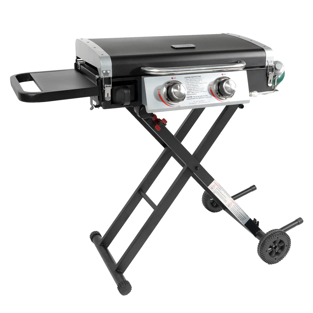 Razor Griddle GGC2030M 25 Inch 2 Burner LP Propane Gas w/ Folding Shelf. Steel