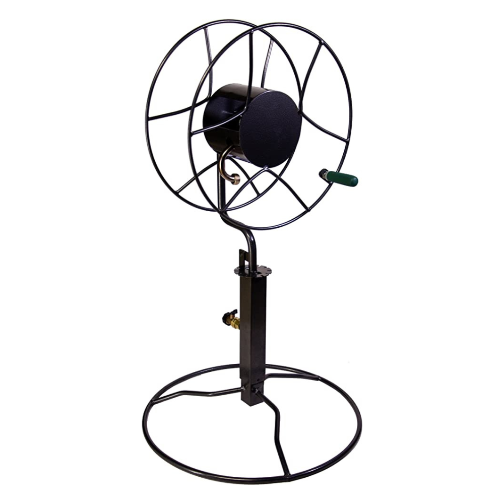 Yard Butler ISRPB-360 Free Standing Swivel Reel with Patio Base