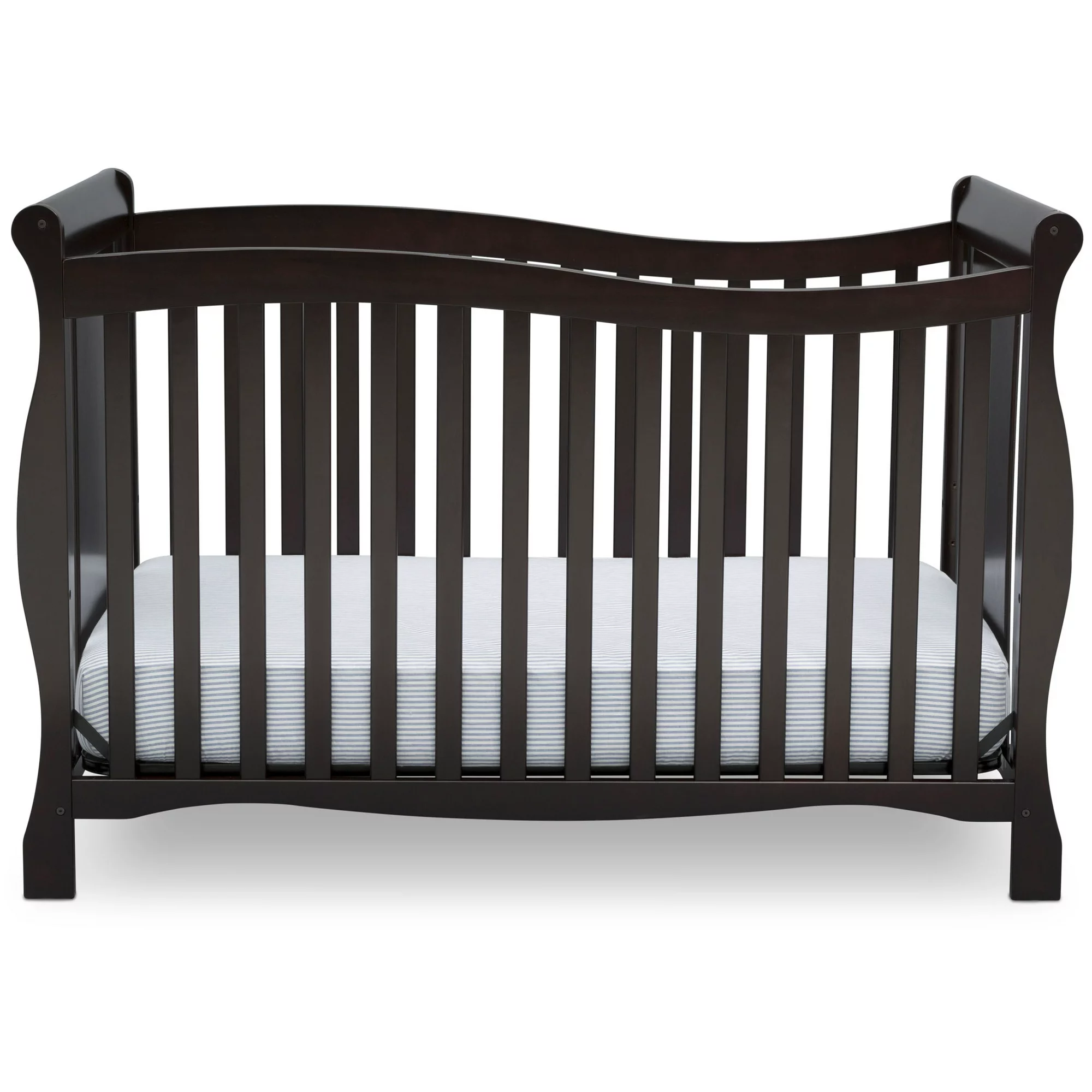 Delta Children Brookside 4-in-1 Convertible Crib. Dark Chocolate