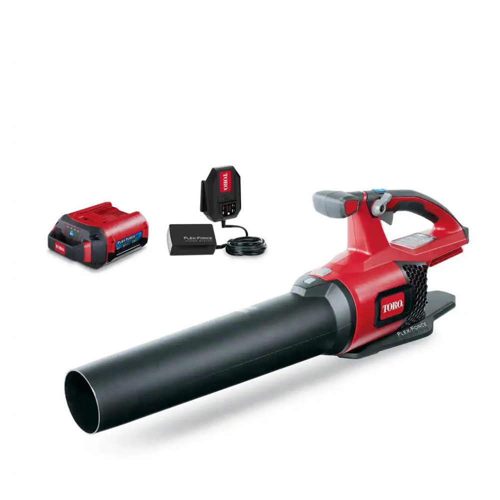 Toro 60-Volt Max Lithium-Ion Brushless Cordless 110 MPH 565 CFM Leaf Blower - 2.0 Ah Battery And Charger Included