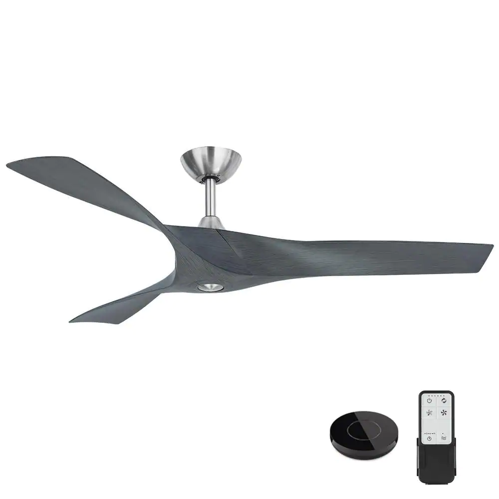 Home Decorators Collection Wesley 52 in. Indoor/Outdoor Greywood DC Motor Ceiling Fan with Remote Control