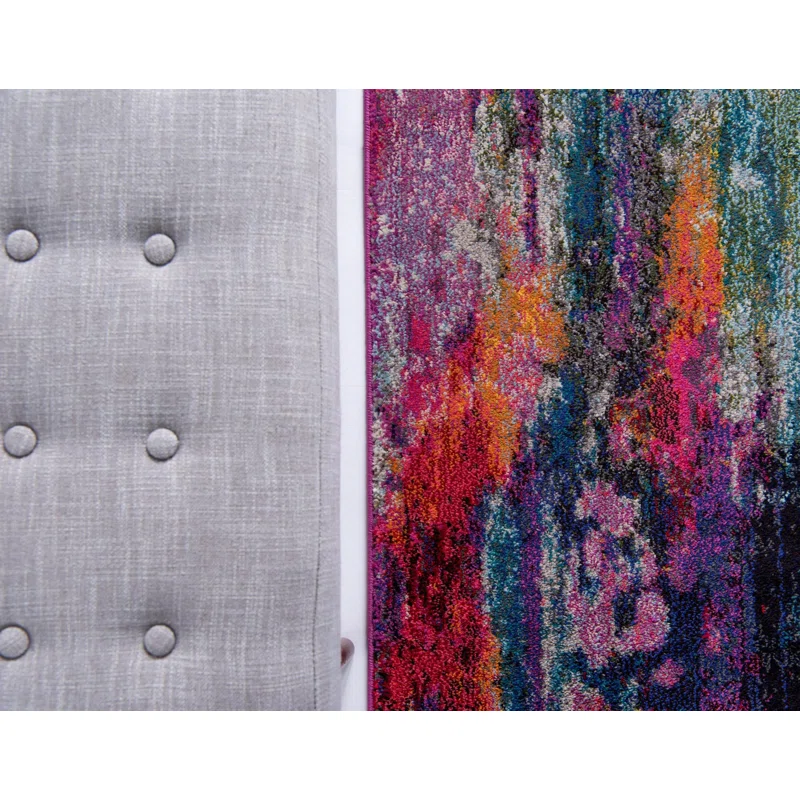 Dakota Fields Shoemaker Machine Woven / Power Loomed Performance Multicolor Rug