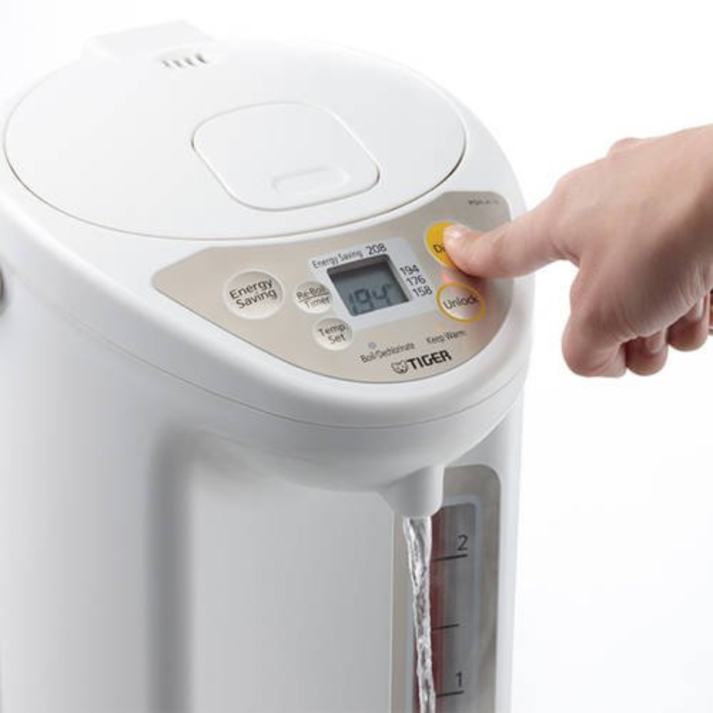 Tiger Micom Electric Water Boiler & Warmer. 3L. White