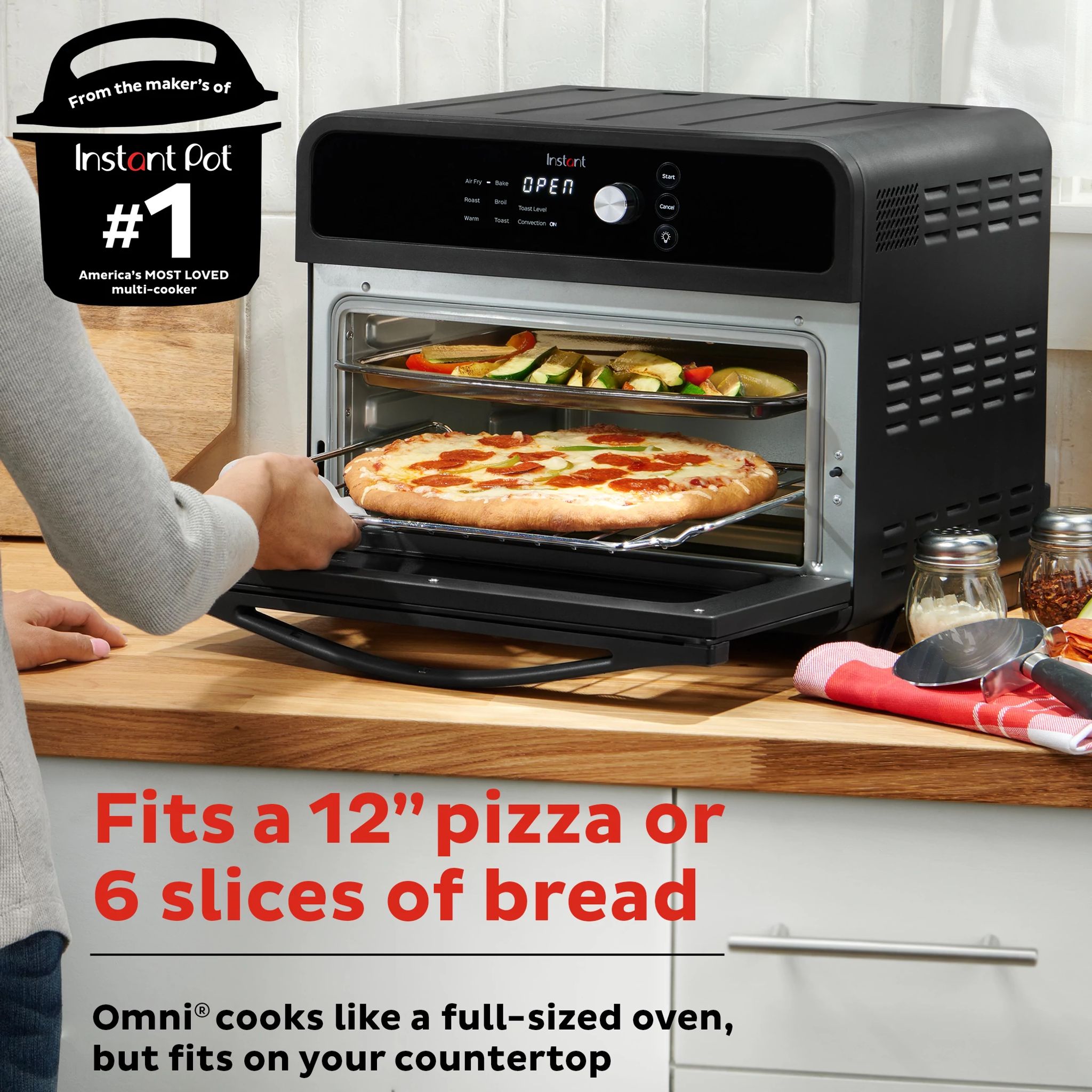 Instant Oven 18L Air Fryer Toaster Oven