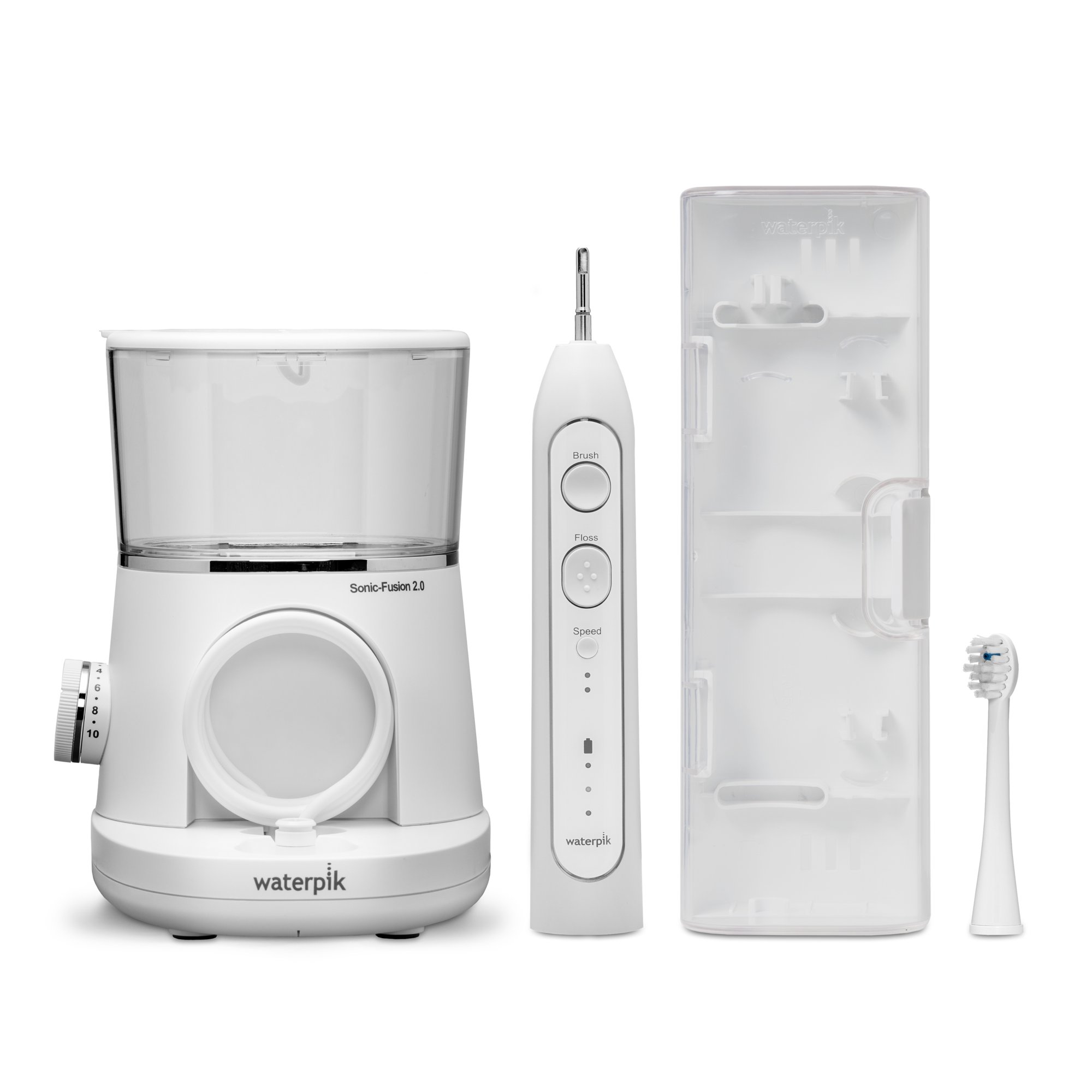 Waterpik Sonic-Fusion 2.0 Flossing Toothbrush. Electric Toothbrush & Water Flosser Combo. White