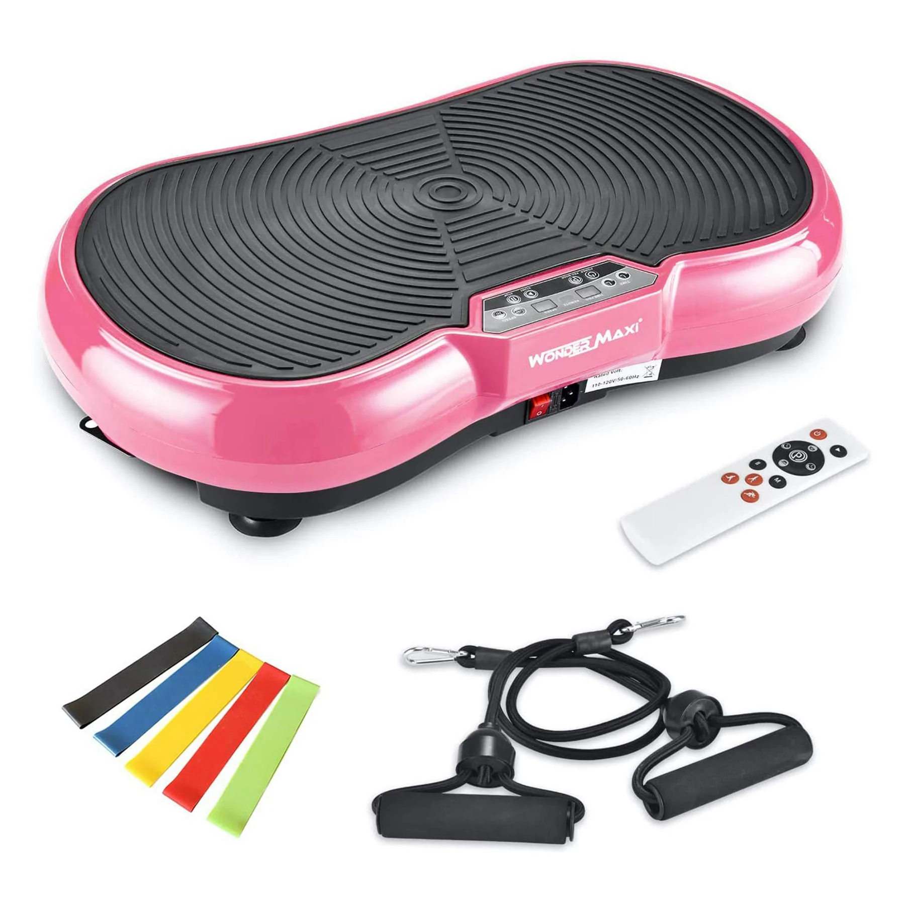 Wonder Maxi 3D Vibration Plate Exercise Machine w/ Dual Motor Oscillation. Pink
